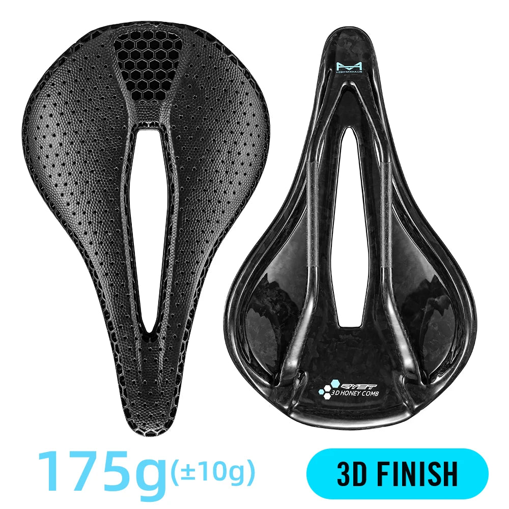 RYET Carbon 3D Printed Saddle – 145mm Ultralight 130g