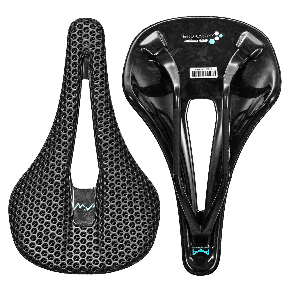 RYET 3D Printed Full Carbon Saddle – 140mm Superlight 165g