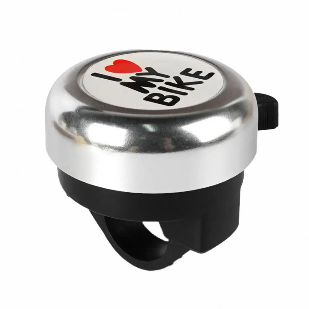 Children Bicycle Bell Loud Clear Sound I Love My Bike Print Easy Fit for Kids and Folding Bikes