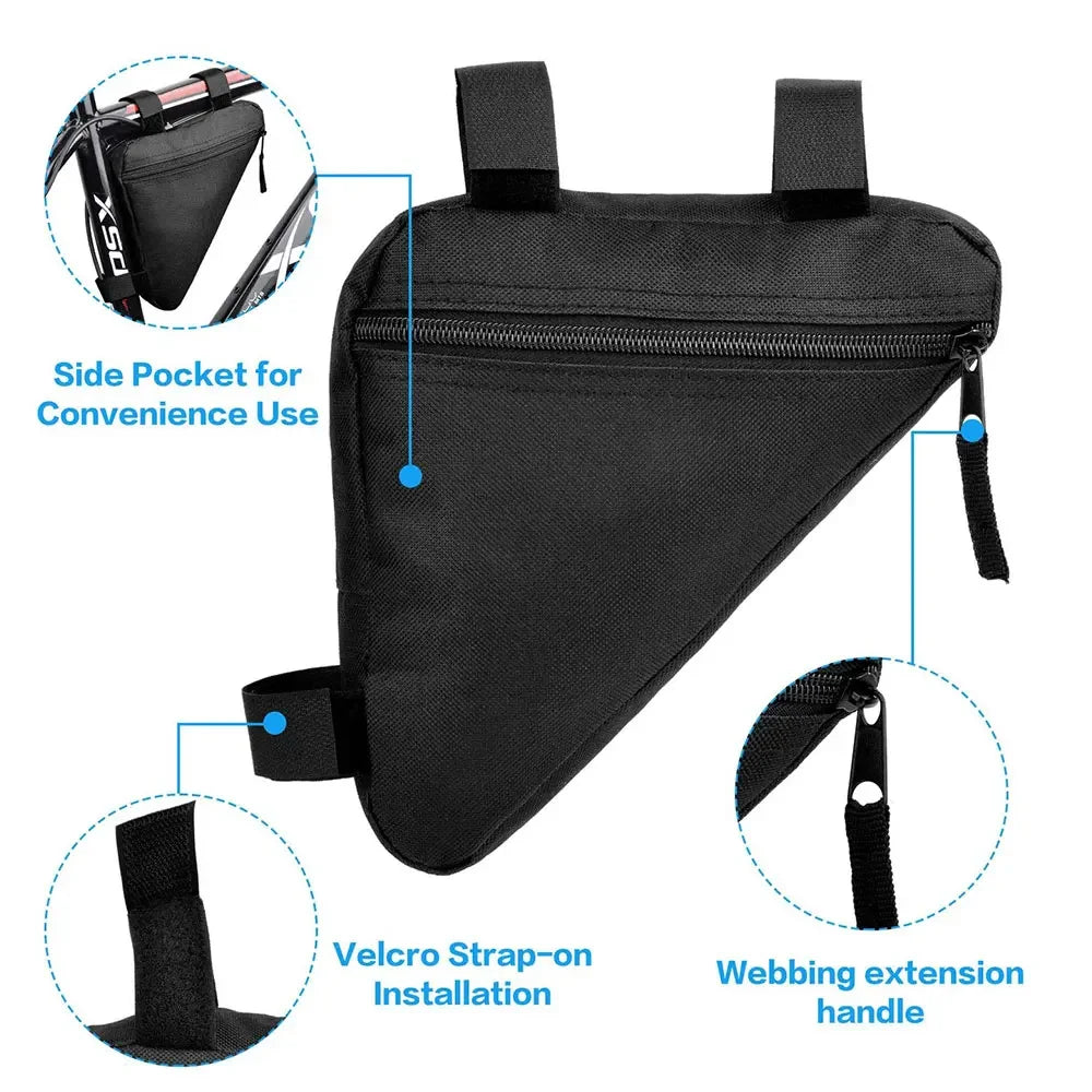 Waterproof Bicycle Triangle Bag – Durable Frame Pouch for Mobile Phones & Cycling Essentials