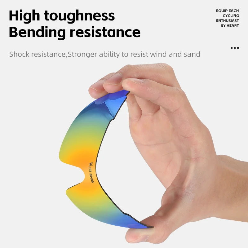 WEST BIKING Outdoor Cycling Sunglasses – UV400 Protection, Lightweight Sports Goggles for MTB & Road Cycling