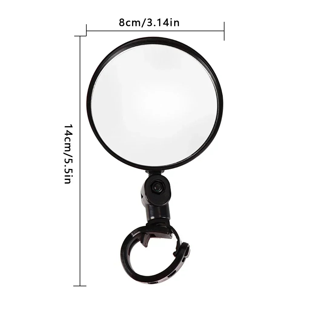360° Adjustable Bicycle Rearview Mirror – Wide-Angle Handlebar Mirror