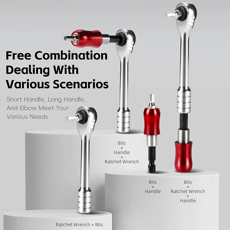 WEST BIKING Multi-Functional Ratchet Wrench Tool Set – Portable Cycling Maintenance Kit for Quick Repairs