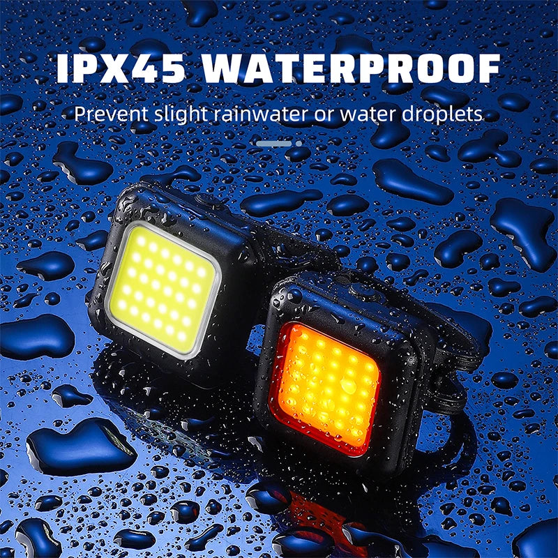 WEST BIKING Rechargeable Bicycle Light – IPX5 Waterproof, High-Brightness COB LEDs & Multiple Lighting Modes