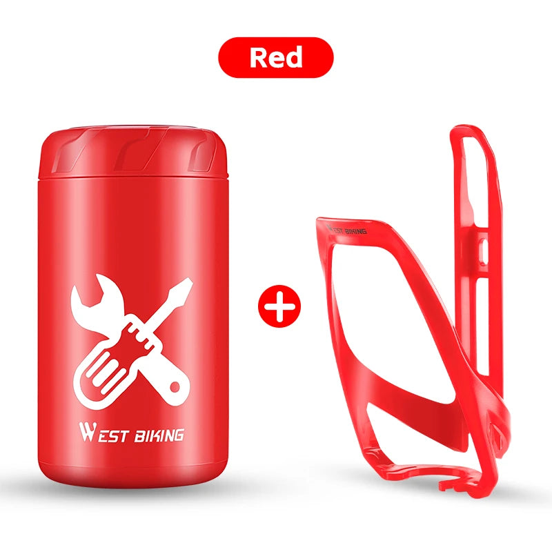 WEST BIKING Waterproof Bicycle Tool Capsule – Compact, Durable & Convenient Storage for Repair Kits