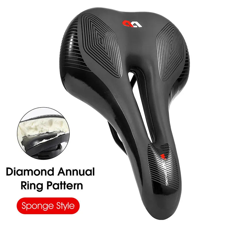WEST BIKING Gel Silicone Bicycle Saddle – Comfortable, Shock-Absorbing Seat for MTB & Road Bikes