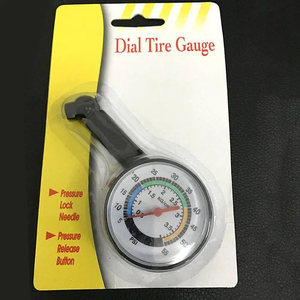 High-Precision Dial Tire Pressure Gauge Accurate Air Pressure Measurement for Cars Trucks Bikes Motorcycles