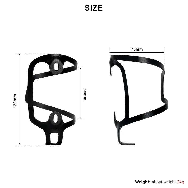 RIDERACE Lightweight Aluminum Bike Bottle Cage – Secure & Durable