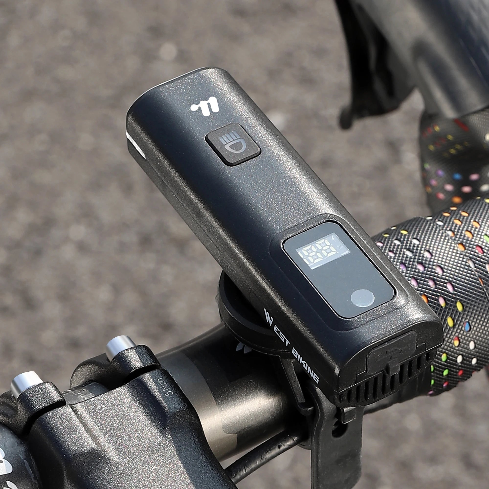 WEST BIKING Intelligent Light Sensing Bicycle Headlights – Solar Powered Rechargeable LED Headlamp