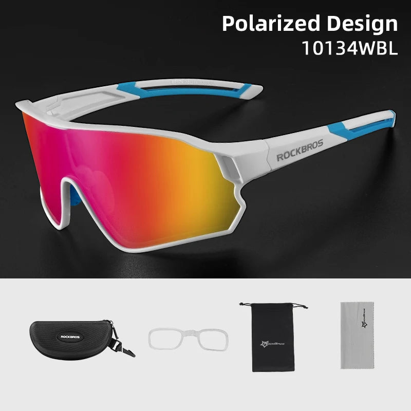 ROCKBROS Polarized UV400 Sunglasses - Sports Glasses for Cycling, Hiking, Golf, Outdoor Activities