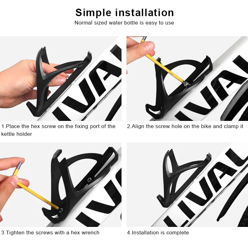 RIDERACE Ultralight Bicycle Water Bottle Cage – Lightweight & Durable