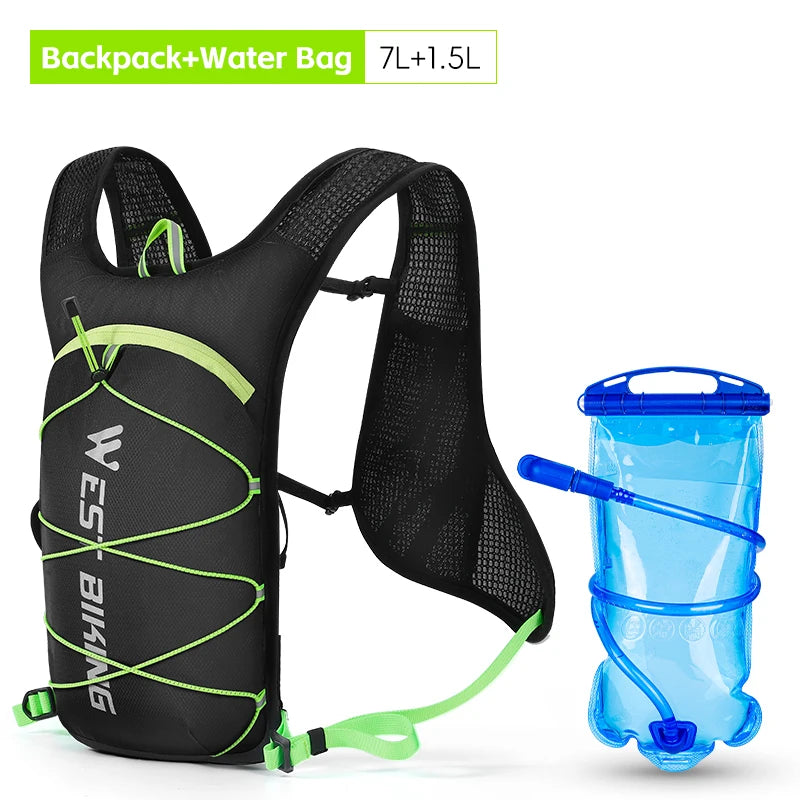 WEST BIKING Ultralight Cycling Backpack – 7L Hydration Bag for Outdoor Activities
