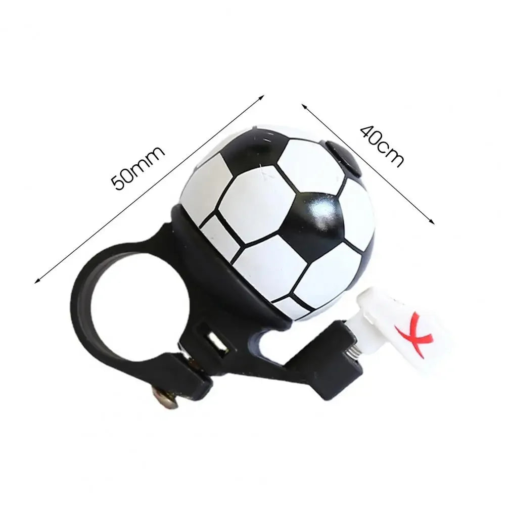 MOONBIFFY Mini Football Bicycle Bell Loud Lightweight Easy-Install Handlebar Safety Ring
