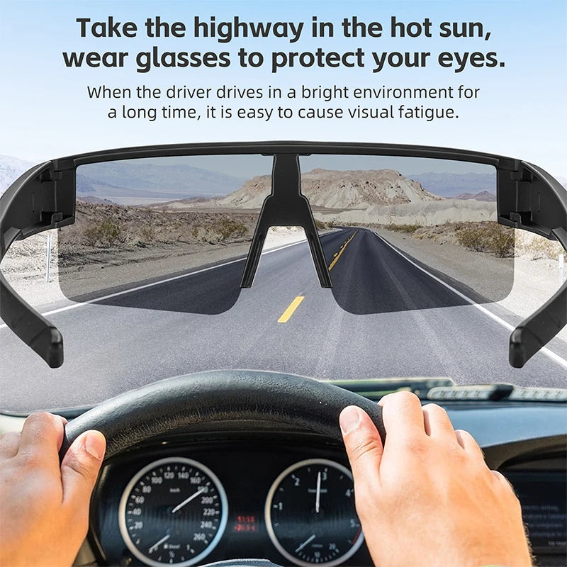 Large-Frame Cycling Sunglasses – Polarised, Photochromic & Lightweight for Sports