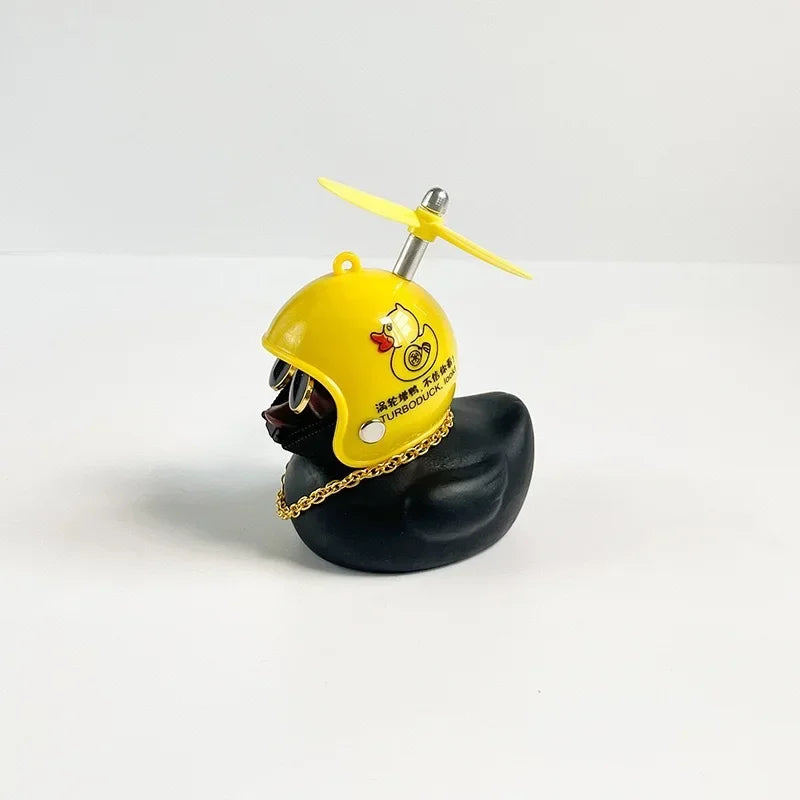 Little Black Duck Bicycle Bell – Fun Helmet Propeller Air Horn for Bikes, Scooters & Motorcycles