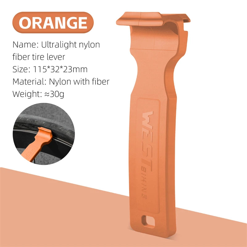 WEST BIKING Double-Head Bicycle Tire Lever – Lightweight, Multi-Function Tool for MTB & Road Bike Repairs