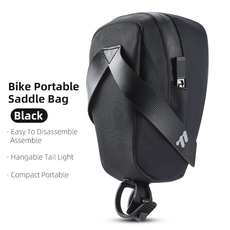 WEST BIKING 0.8L Lightweight Bike Saddle Bag – Durable, Portable Cycling Tool Bag