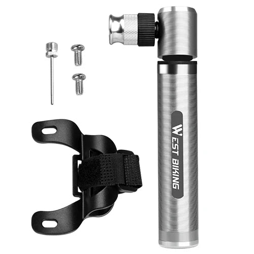 WEST BIKING Mini Hand Pump – Ultralight, High-Pressure & Universal for MTB & Road Bikes