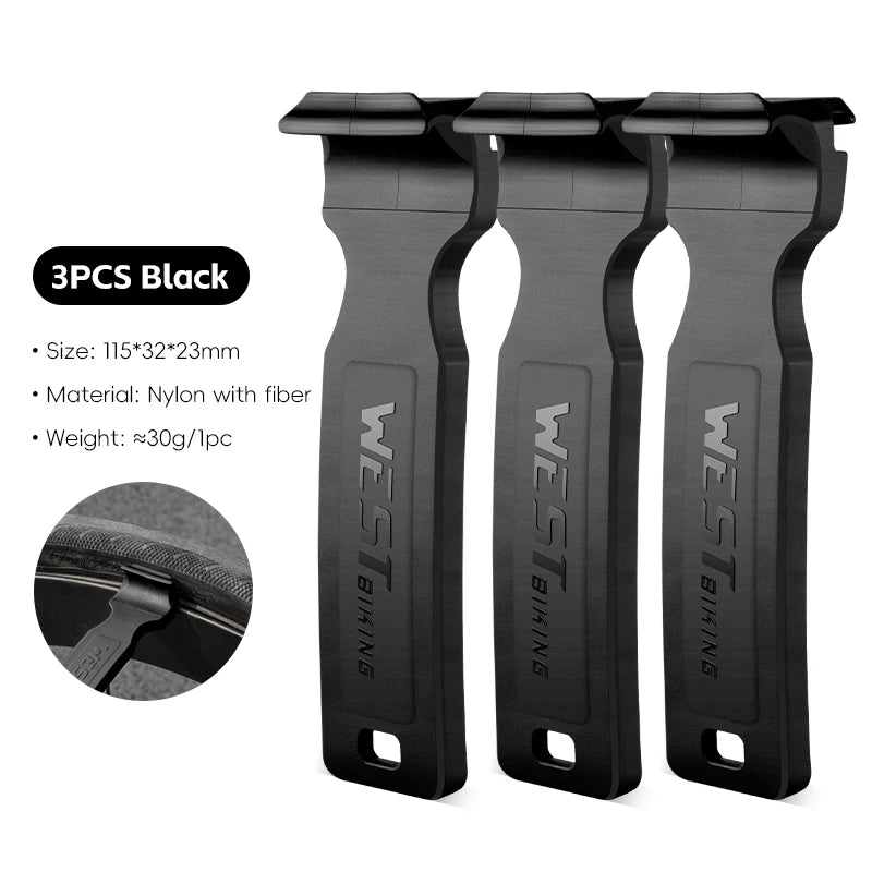 WEST BIKING Double-Head Bicycle Tire Lever – Lightweight, Multi-Function Tool for MTB & Road Bike Repairs