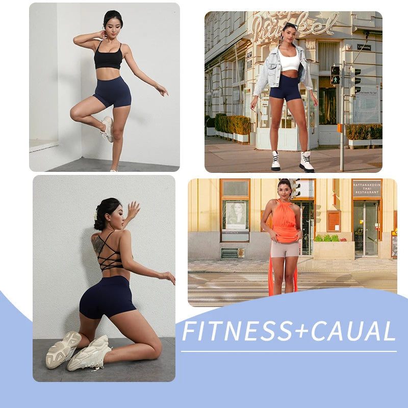 High-Waist Seamless Yoga Shorts – Squat-Proof & Ultra-Comfortable