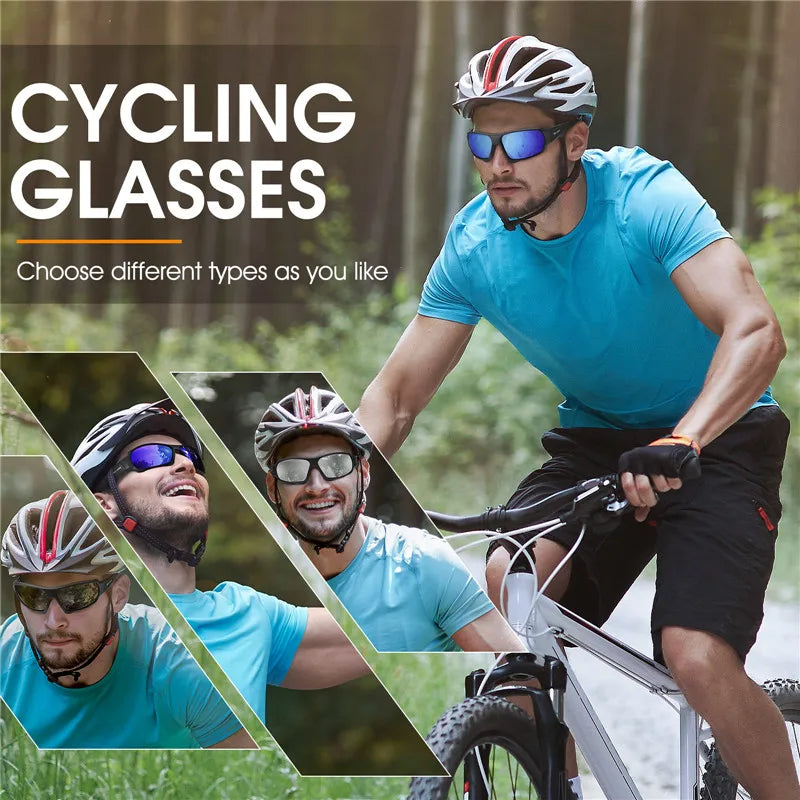 WEST BIKING Polarized Cycling Glasses – UV400 Protection, HD Sport Goggles for MTB, Road Bike & Outdoor Activities