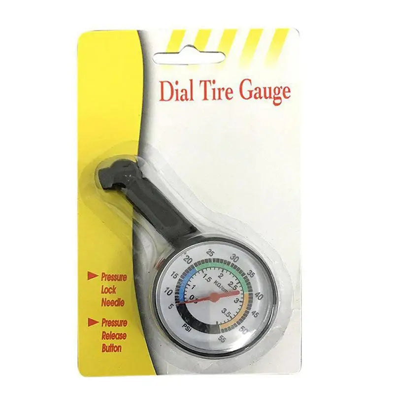 High-Precision Dial Tire Pressure Gauge Accurate Air Pressure Measurement for Cars Trucks Bikes Motorcycles