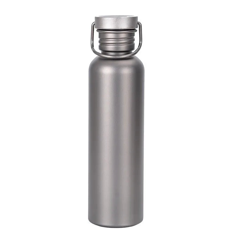 600ml / 750ml Titanium Water Bottle – Lightweight Outdoor Camping & Cycling Essential