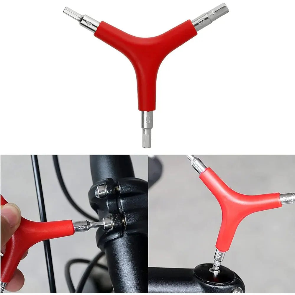 Y-Shaped 3-Way Hex Wrench – Essential Bike Repair Tool