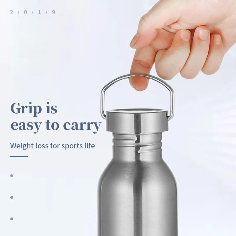 Stainless Steel Water Bottle – Large Capacity & Leak-Proof for Outdoor Adventures