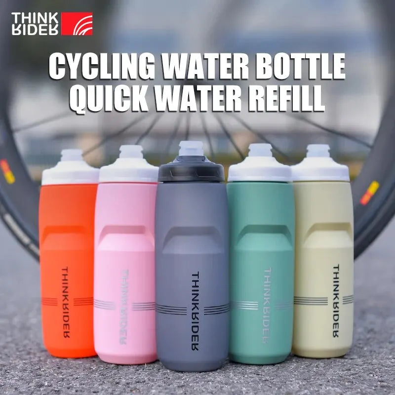 ThinkRider 620ml/750ml Bicycle Water Bottle – Leak-Proof & High Capacity