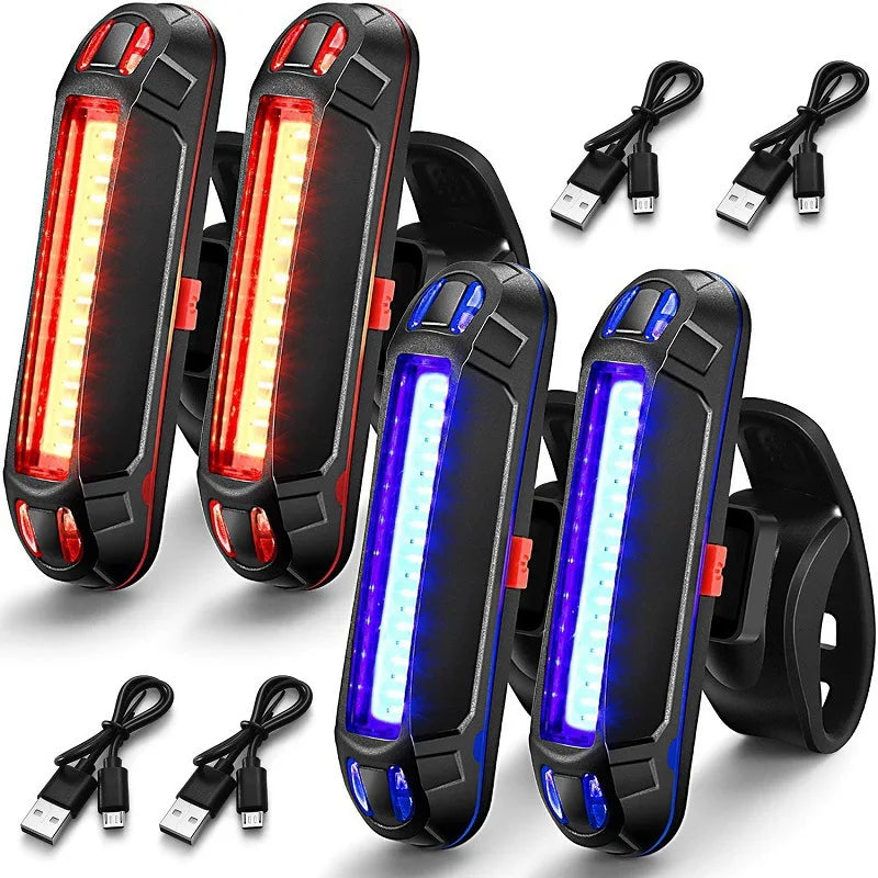 Bicycle Rear Light – Waterproof USB Rechargeable LED Safety Taillight for Night Riding
