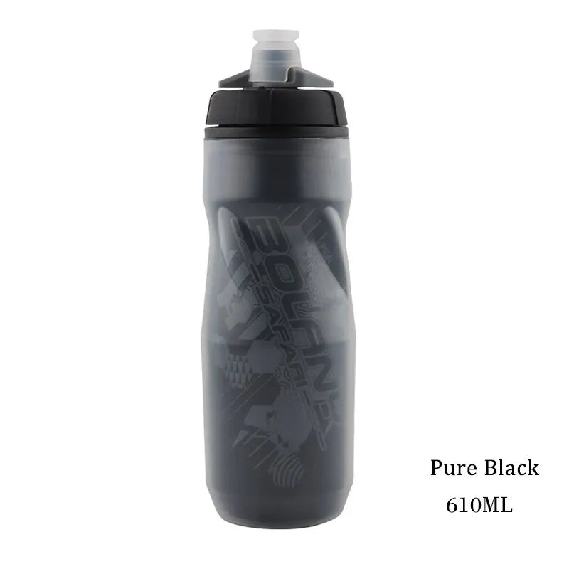 BOLANY 600ml Bike Water Bottle – Heat & Ice-Protected for Outdoor Sports