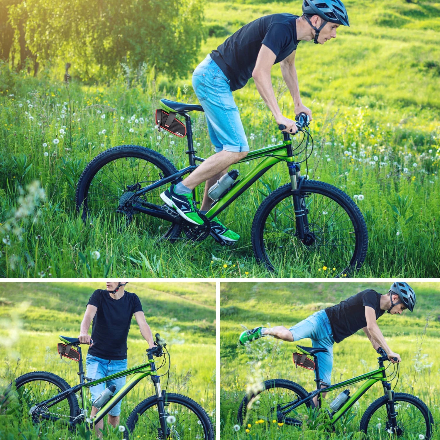 WEST BIKING Bicycle Repair Tool Kit – Portable Cycling Tool Set with Storage Bottle Bag & Pump