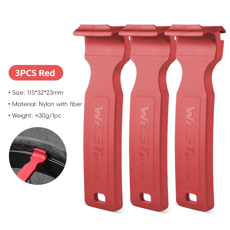 WEST BIKING Double-Head Bicycle Tire Lever – Lightweight, Multi-Function Tool for MTB & Road Bike Repairs