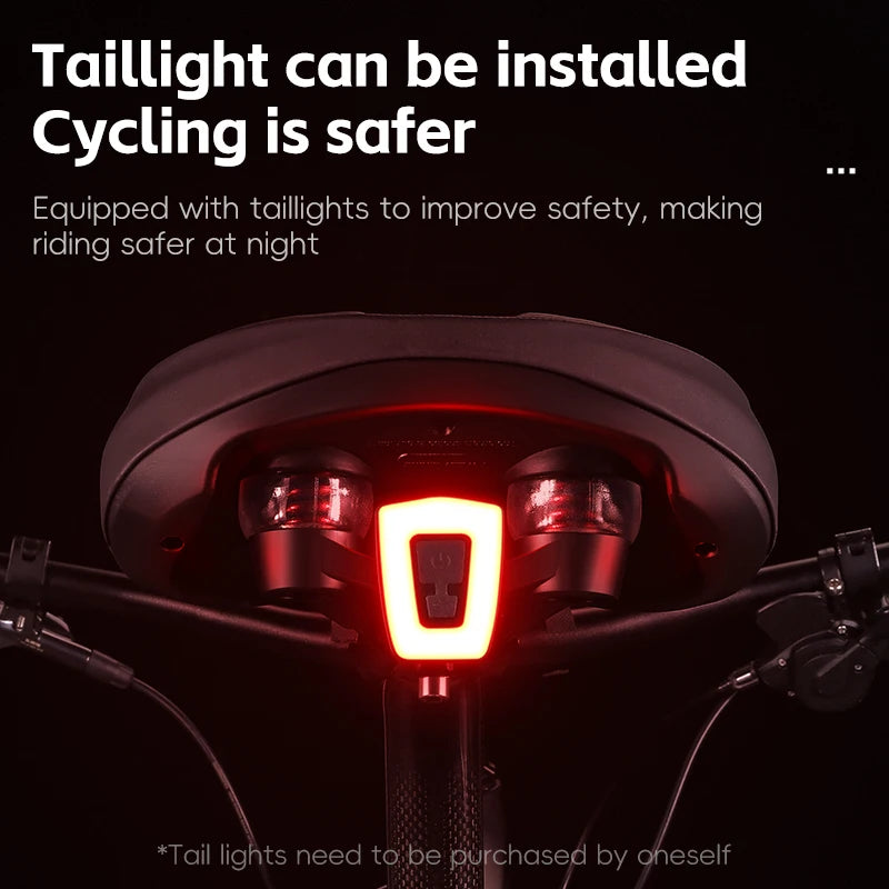 WEST BIKING Breathable Bicycle Saddle – Comfortable, Rainproof & Shock Absorbing with Optional Warning Lights