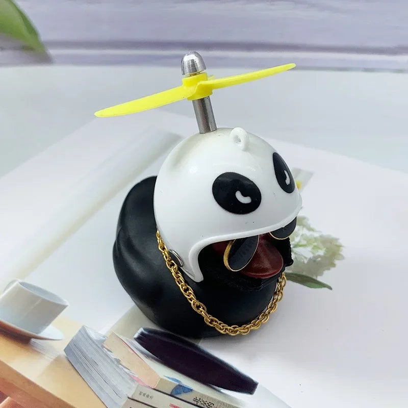 Little Black Duck Bicycle Bell – Fun Helmet Propeller Air Horn for Bikes, Scooters & Motorcycles