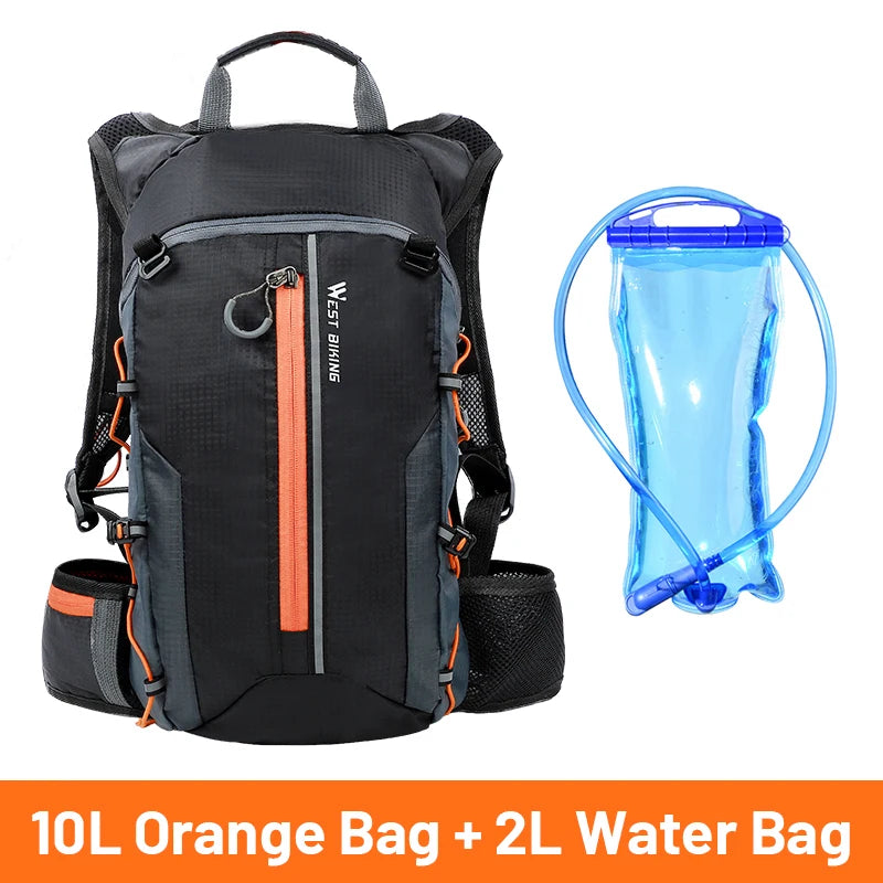 WEST BIKING 10L Ultralight Waterproof Cycling Backpack – Breathable, Foldable Outdoor Travel Bag