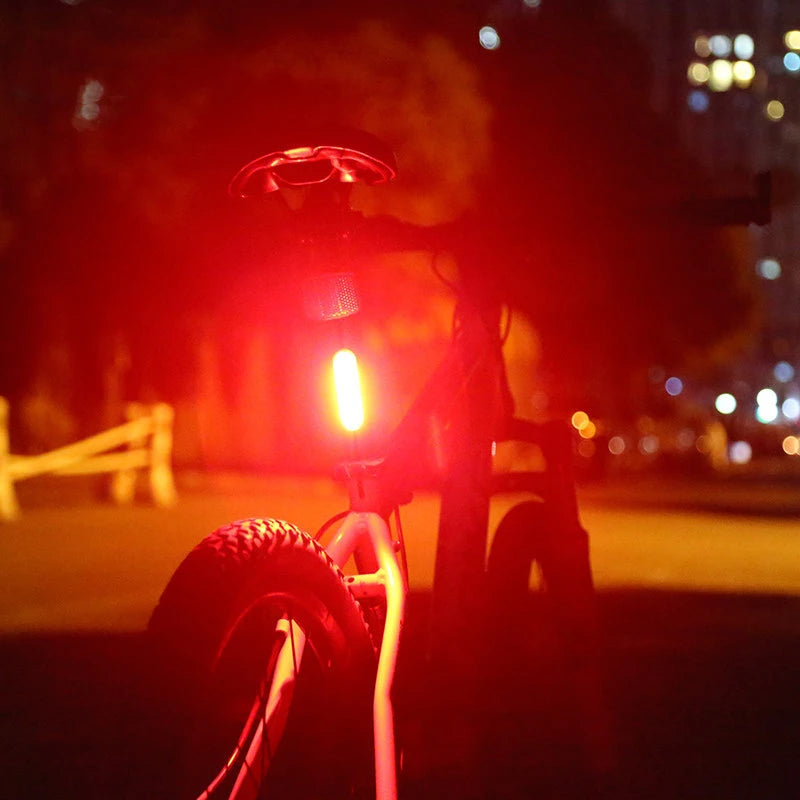 High-Visibility USB Rechargeable LED Bike Taillight Waterproof, Multi-Mode Flashing for Night Safety