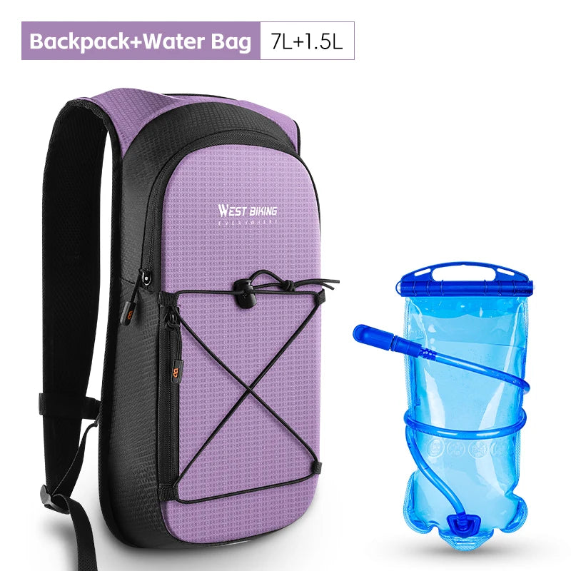 WEST BIKING Ultralight Cycling Backpack – 7L Hydration Bag for Outdoor Activities