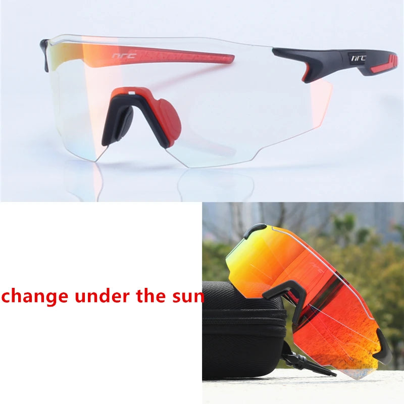 NRC UV400 Cycling Sunglasses – Photochromic & Impact-Resistant