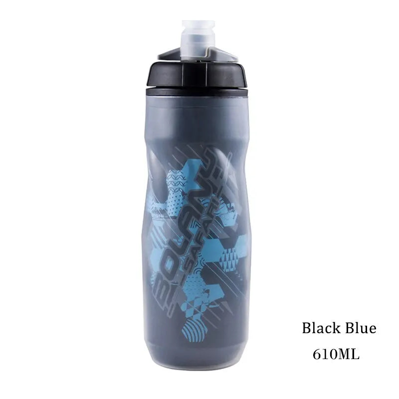 BOLANY 600ml Bike Water Bottle – Heat & Ice-Protected for Outdoor Sports