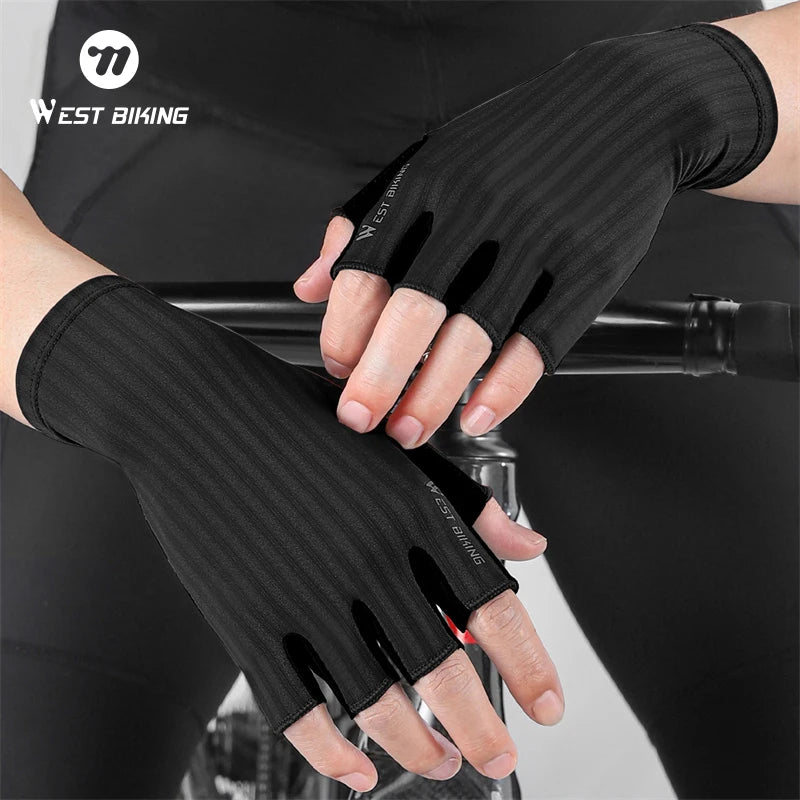 WEST BIKING Ultralight Summer Cycling Gloves – Breathable, Anti-Slip Racing Gloves for MTB & Road Bikes