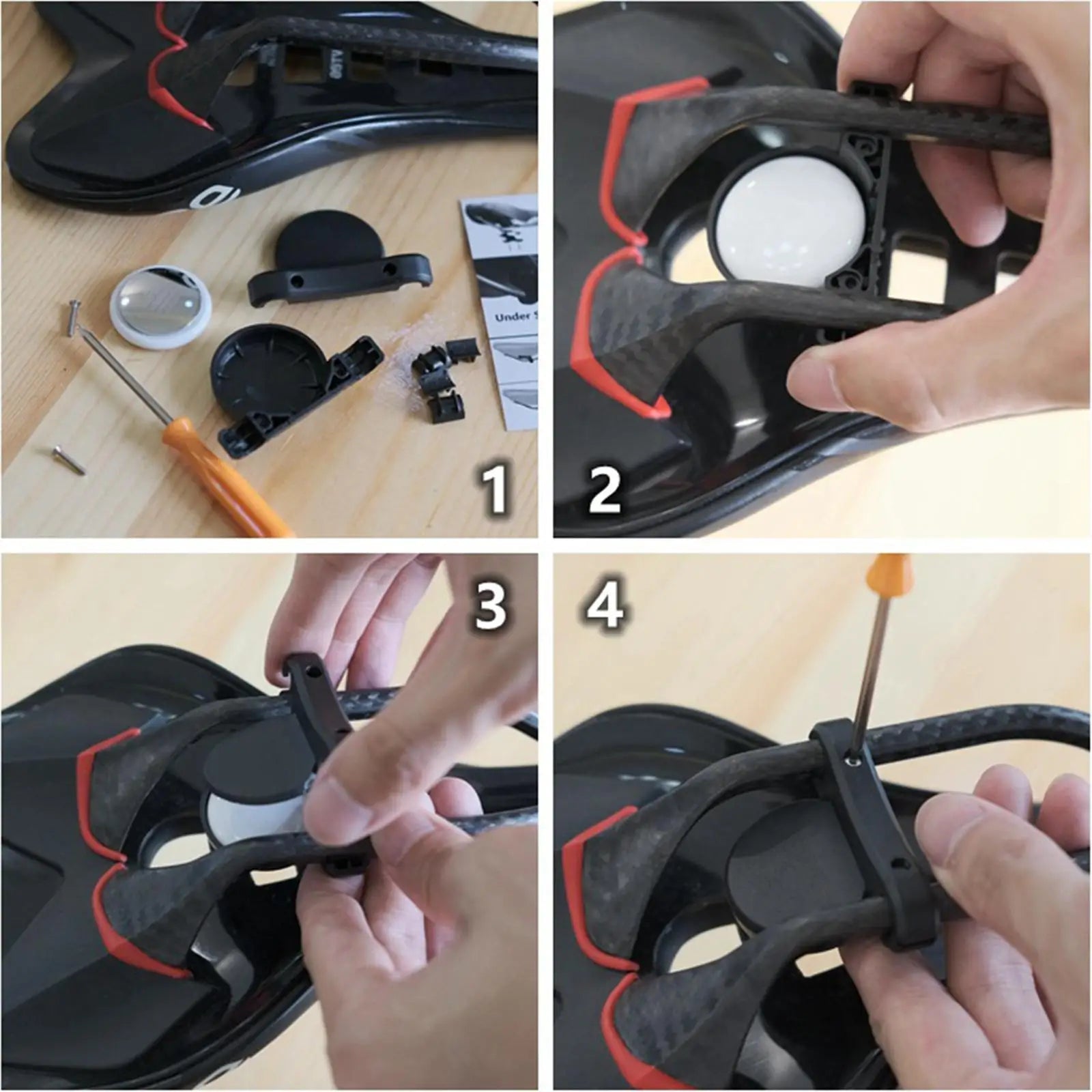 Mini Bike Holder Bracket – Protective AirTag Mount for Anti-Theft GPS Tracking