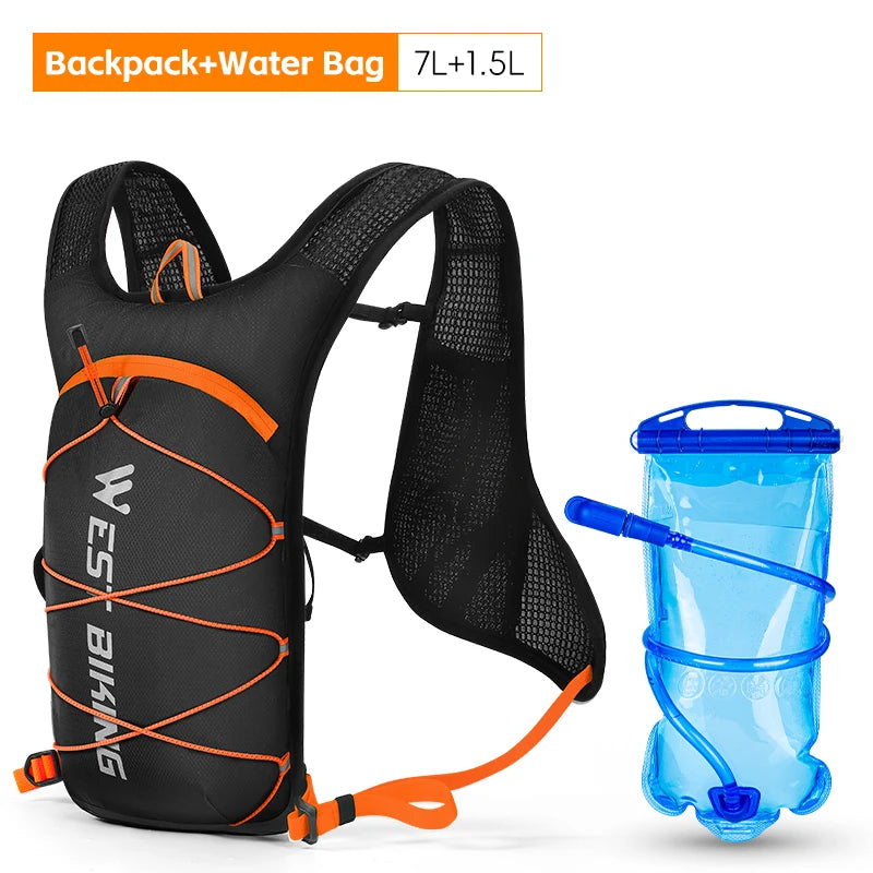 WEST BIKING Ultralight Cycling Backpack – 7L Hydration Bag for Outdoor Activities