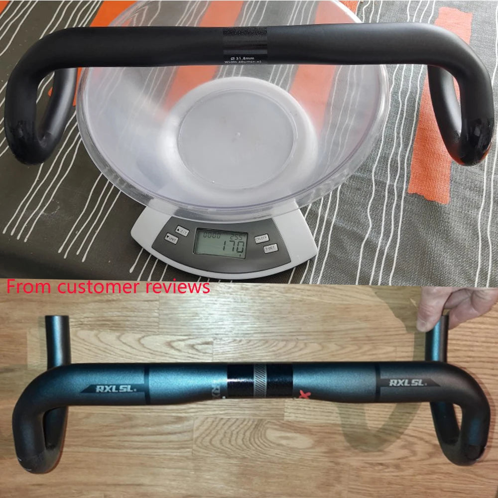 RXL SL Carbon Drop Bar – Lightweight & Aerodynamic for Road Racing