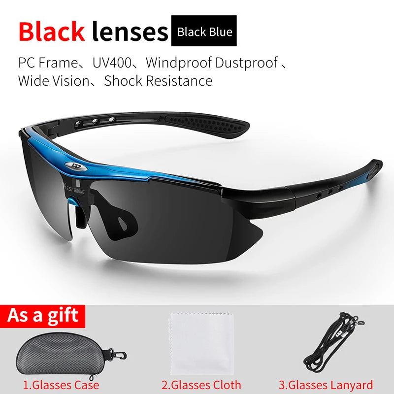 WEST BIKING Outdoor Cycling Sunglasses – UV400 Protection, Lightweight Sports Goggles for MTB & Road Cycling