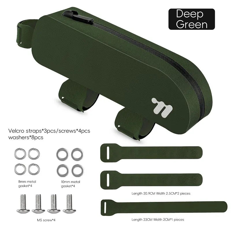 WEST BIKING 0.7L Waterproof TPU Top Tube Bag – Windproof, Aerodynamic & Secure for Gravel & Road Bikes