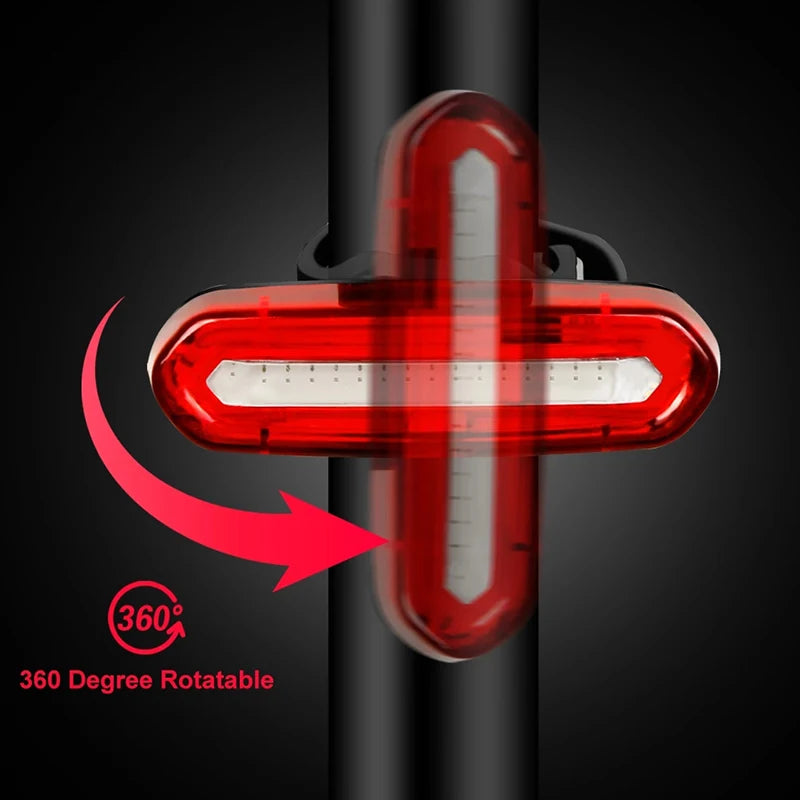 BIKEONO High-Intensity LED Bike Taillight – USB Rechargeable, Multi-Mode Flash & Seatpost Mounting