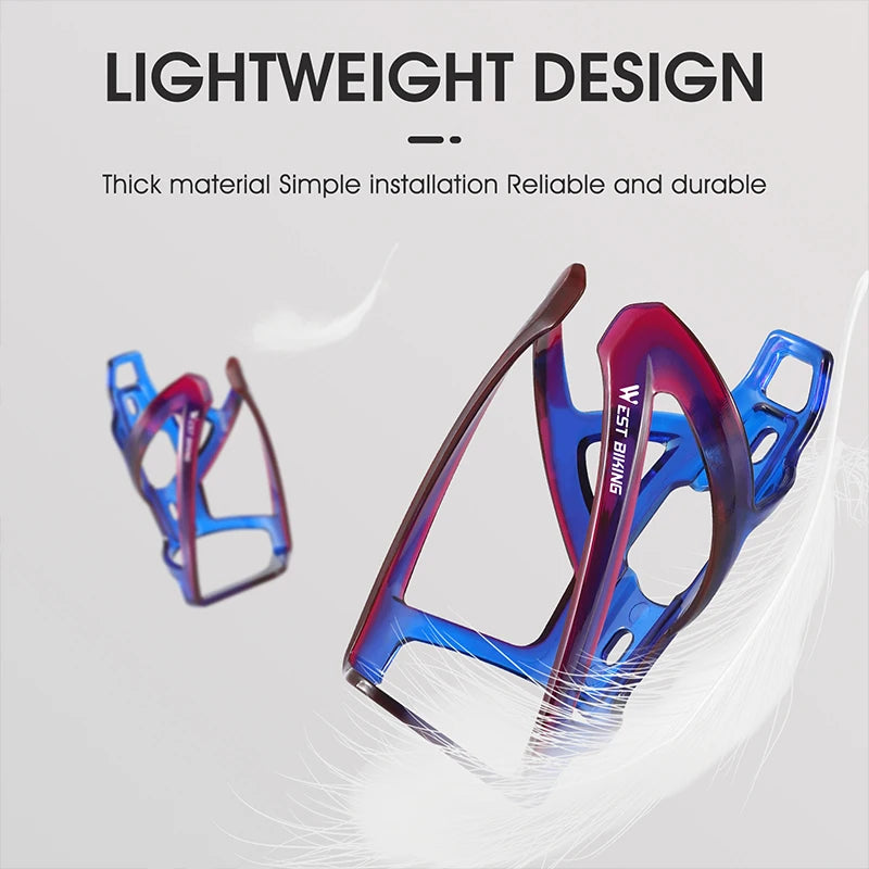 WEST BIKING Gradient Color Bicycle Water Bottle Cage – Ultralight & Durable