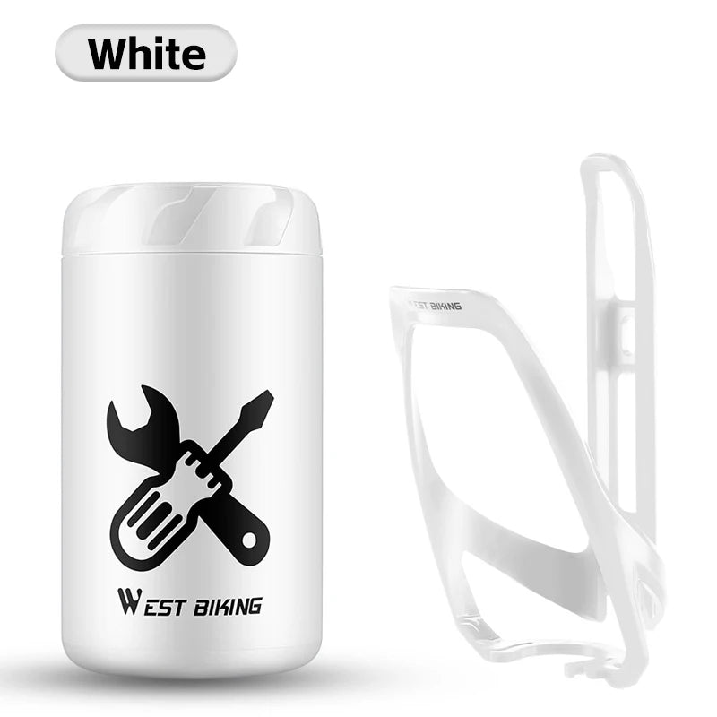 WEST BIKING Bicycle Tool Storage Capsule – Waterproof & Portable Repair Kit Container for MTB & Road Bikes